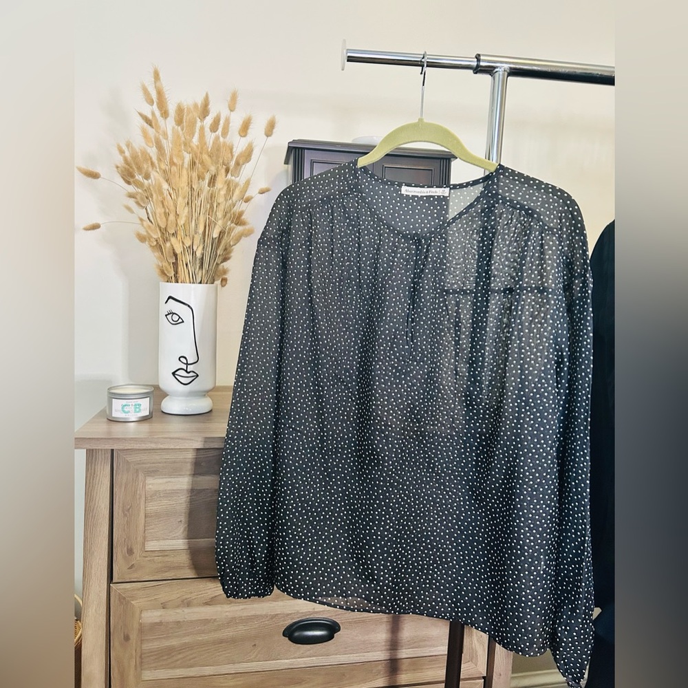 Abercrombie Polka Dot Blouse